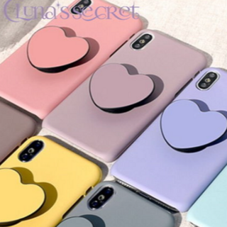 パステル ハート グリップ ピンク Galaxy G20＋ ケース(Androidケース)