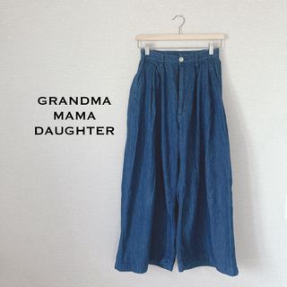 グランマママドーター(GRANDMA MAMA DAUGHTER)のグランマママドーター　デニム　ワイドパンツ　ガウチョパンツ(デニム/ジーンズ)