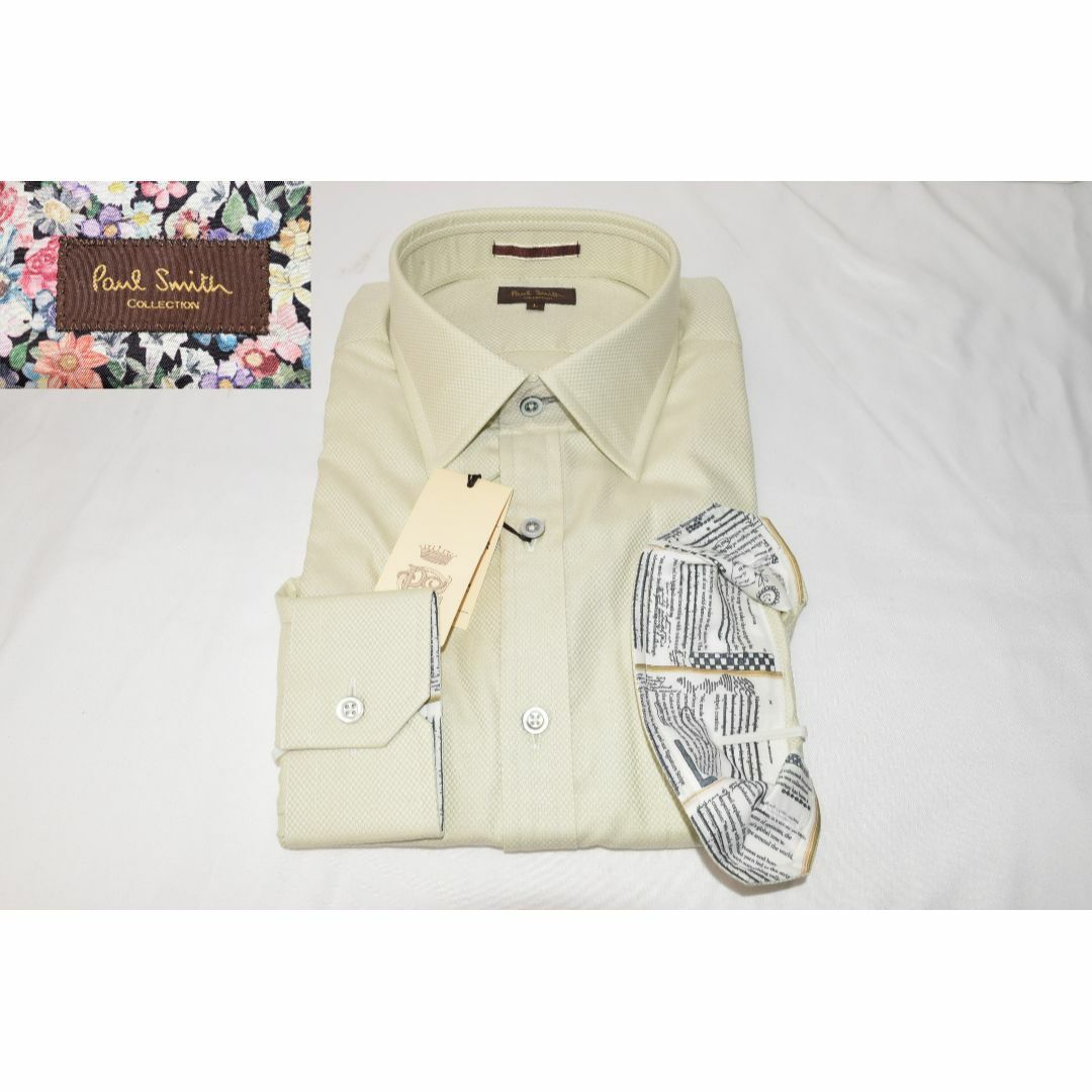 新品☆Paul Smith コレクション ドレスシャツ グリーン格子柄 L 新品☆Paul Smith コレクション ドレスシャツ グリーン格子柄 L