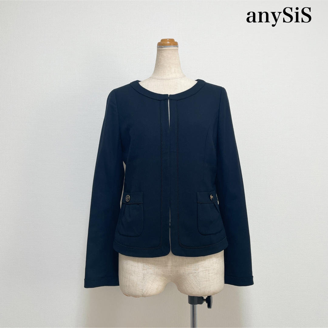 anySiS(エニィスィス)のanySiS セットアップ セレモニー ネイビー フォーマル 入園入学 卒園卒業 レディースのフォーマル/ドレス(スーツ)の商品写真