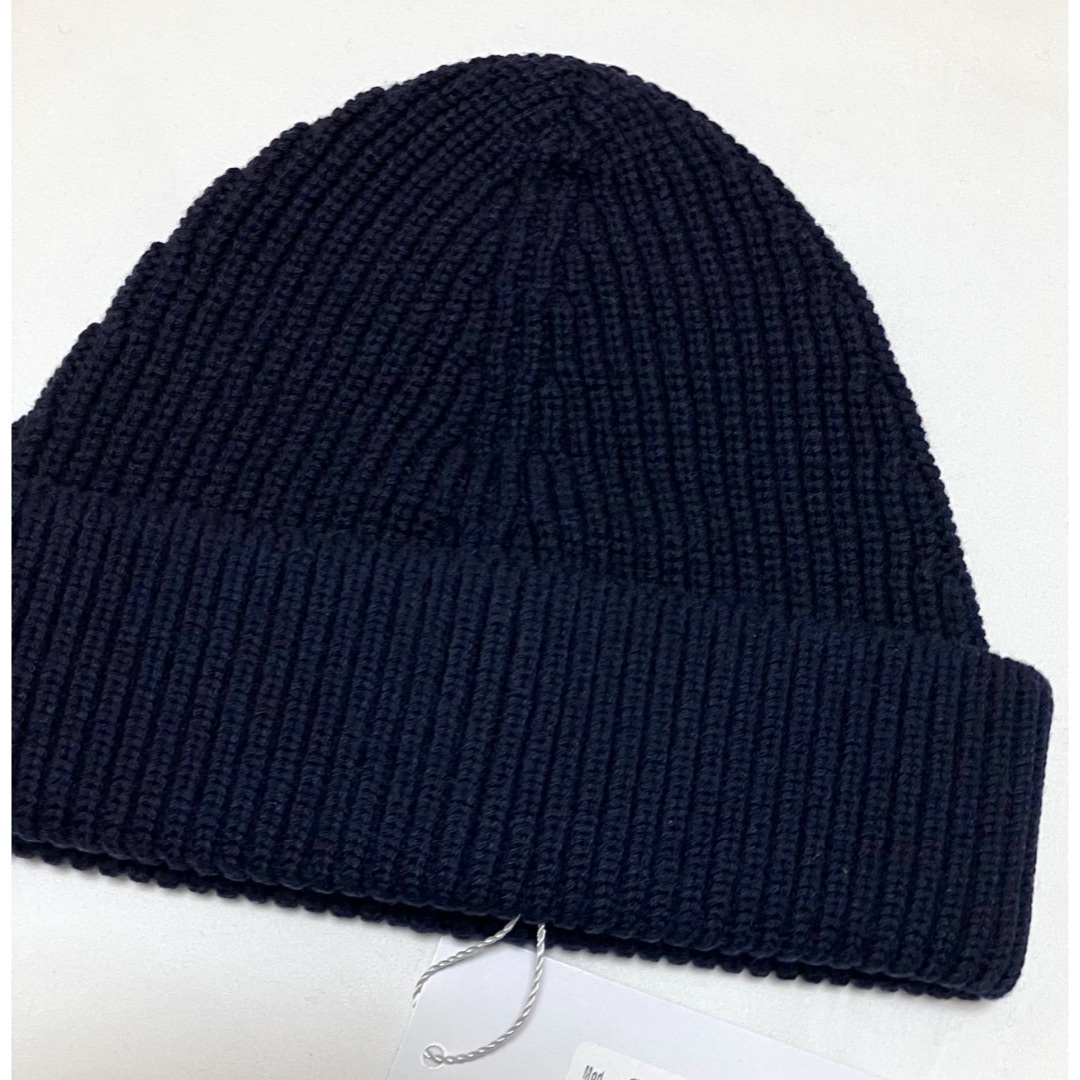 新品 S マルジェラ 21aw ニット キャップ ビーニー 紺 5912