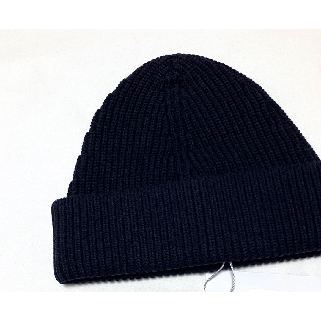 新品 S マルジェラ 21aw ニット キャップ ビーニー 紺 5912