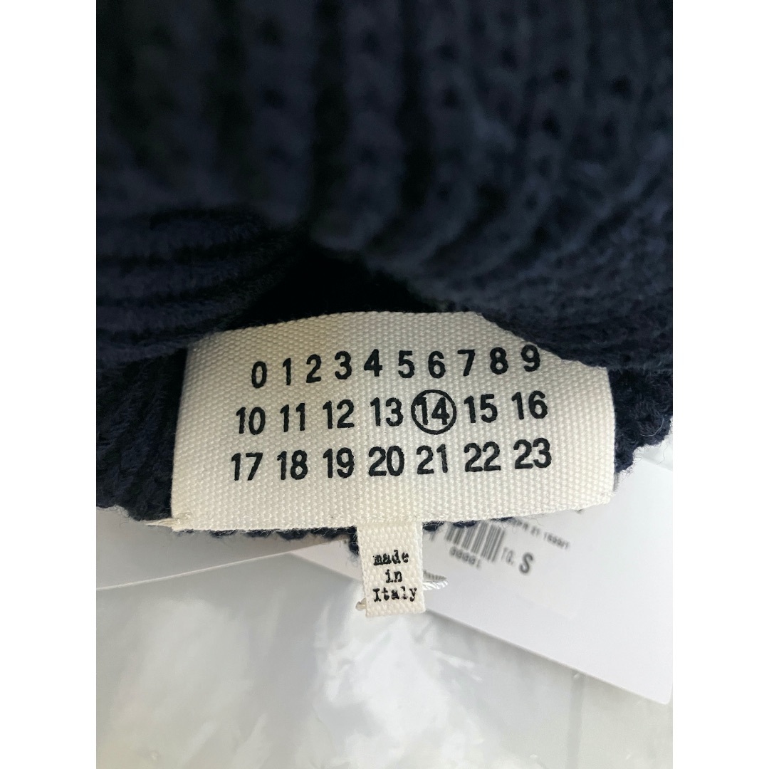 Maison Martin Margiela(マルタンマルジェラ)の新品 S マルジェラ 21aw ニット キャップ ビーニー 紺 5912 メンズの帽子(ニット帽/ビーニー)の商品写真