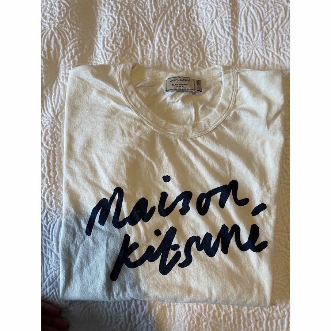 MAISON KITSUNE'(メゾンキツネ)のMaisonKITSUNE 白T サイズXL メンズのトップス(Tシャツ/カットソー(半袖/袖なし))の商品写真