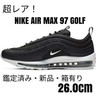 ナイキ(NIKE)の【新品超レア】ナイキNIKEエアマックス97Golf/26.0cm/ブラック(シューズ)