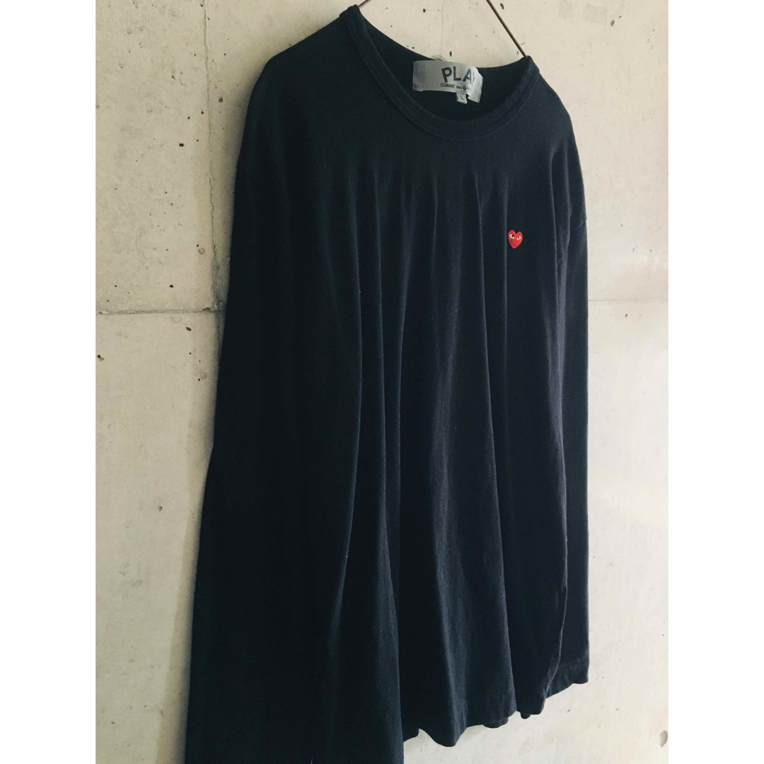 COMME des GARCONS(コムデギャルソン)の【★名作★激希少★メンズL】プレイコムデギャルソン ミニ ハート 長袖 Tシャツ メンズのトップス(Tシャツ/カットソー(七分/長袖))の商品写真