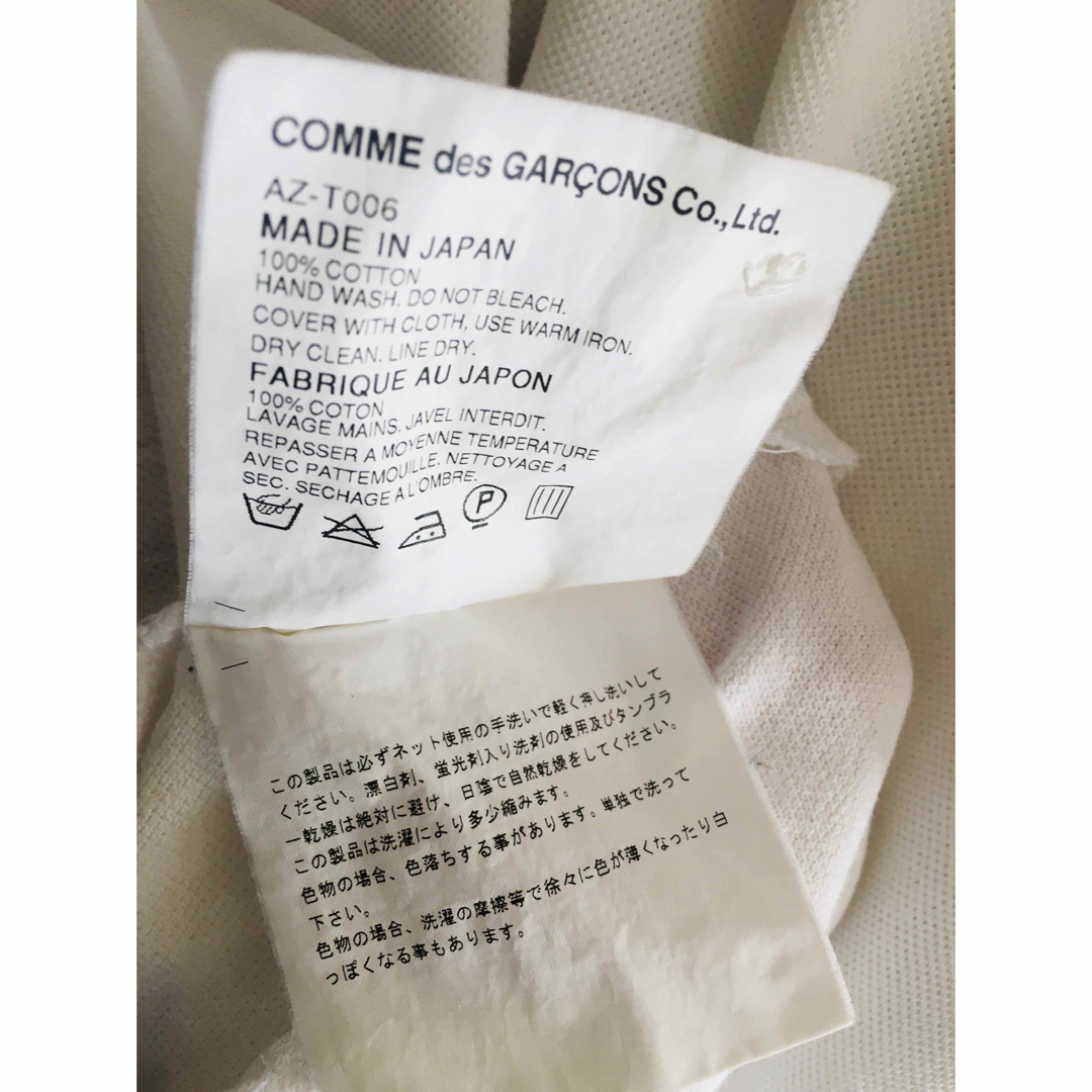 COMME des GARCONS(コムデギャルソン)の【名作★激希少★メンズXL】プレイコムデギャルソン ポロシャツ 予備ボタン付き メンズのトップス(ポロシャツ)の商品写真