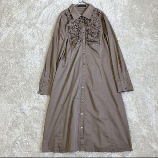 マダムヒロコ(Madame Hiroko)のマダムヒロコ シャツワンピース カーキ 15号 XXL(ロングワンピース/マキシワンピース)