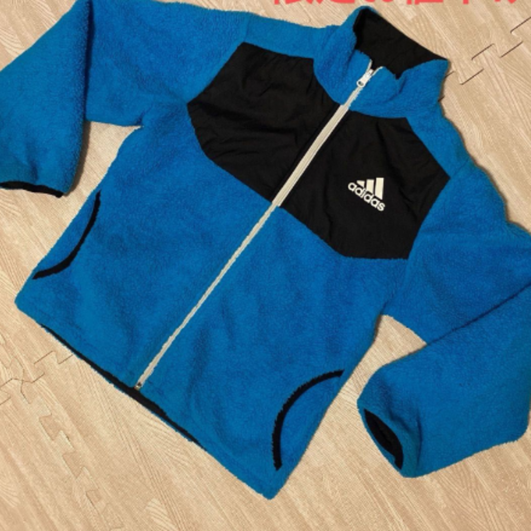 adidas(アディダス)のアディダス　キッズ　リバーシブルジャンパー140cmネオンカラー キッズ/ベビー/マタニティのキッズ服男の子用(90cm~)(ジャケット/上着)の商品写真