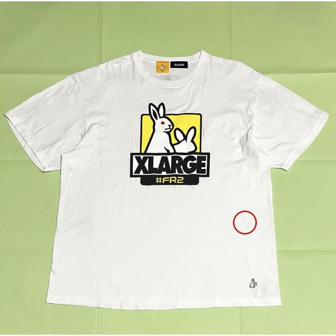 XLARGE(エクストララージ)の【希少】X-LARGE×#FR2　コラボTシャツ　ビッグロゴ　うさぎ　ゴリラ メンズのトップス(Tシャツ/カットソー(半袖/袖なし))の商品写真