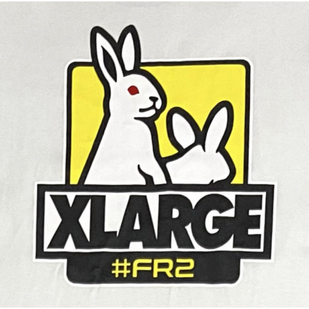 XLARGE(エクストララージ)の【希少】X-LARGE×#FR2　コラボTシャツ　ビッグロゴ　うさぎ　ゴリラ メンズのトップス(Tシャツ/カットソー(半袖/袖なし))の商品写真