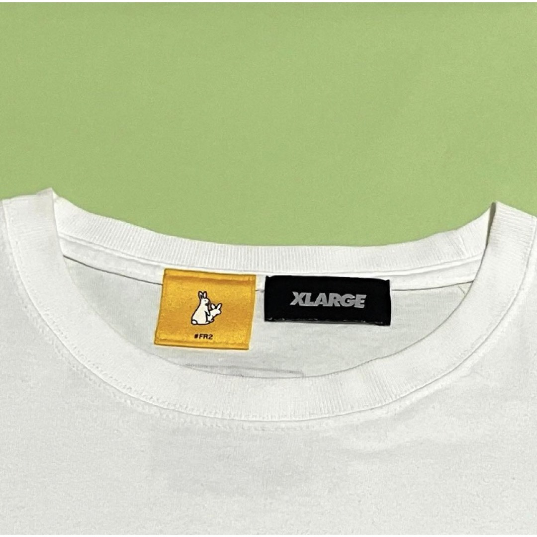 XLARGE(エクストララージ)の【希少】X-LARGE×#FR2　コラボTシャツ　ビッグロゴ　うさぎ　ゴリラ メンズのトップス(Tシャツ/カットソー(半袖/袖なし))の商品写真