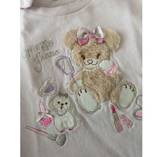 メゾピアノ　クマモチーフ　パーカー　トレーナー　110(Tシャツ/カットソー)