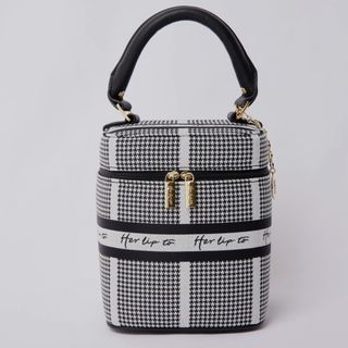 ハーリップトゥ(Her lip to)のHLT Jacquard Vanity Bag  シルバー(ハンドバッグ)