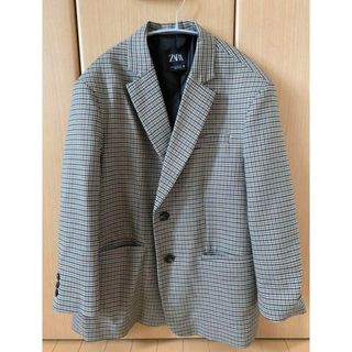 ザラ(ZARA)のZARA テーラードジャケット チェック ブレザー　秋　冬(テーラードジャケット)