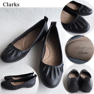 クラークス(Clarks)のClarks バレエシューズ フラットシューズ レザーシューズ ブラック UK4(バレエシューズ)