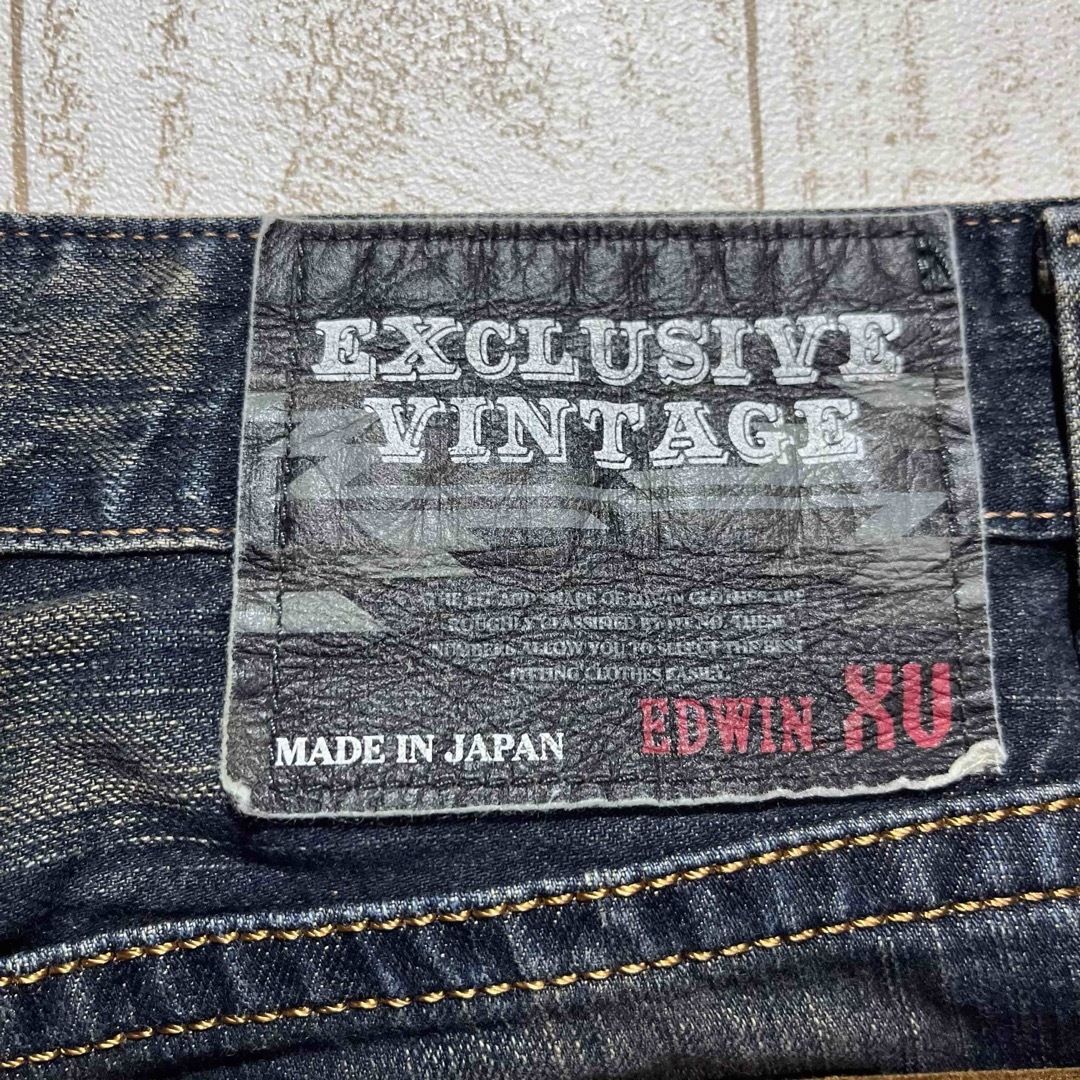 EDWIN(エドウィン)の【EDWIN】エドウィン 423XVS ハードヴィンテージ加工 ストレートデニム メンズのパンツ(デニム/ジーンズ)の商品写真