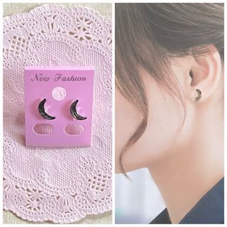 ムーン♡チタンピアス シルバー(ピアス)