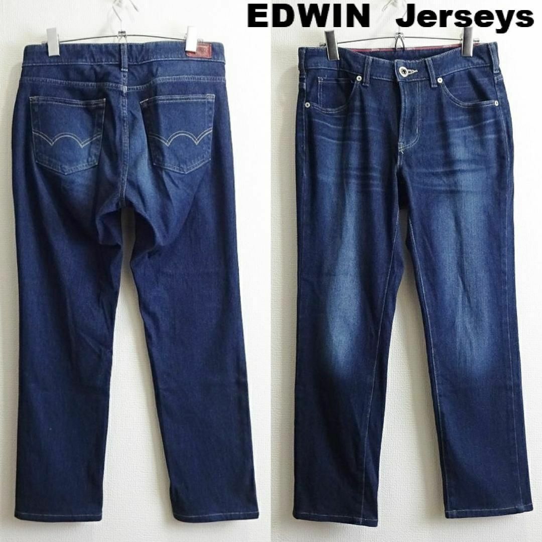 EDWIN(エドウィン)の良品★　エドウィン　ジャージーズ　W74cm　タイトテーパード　ストレッチ　濃青 メンズのパンツ(デニム/ジーンズ)の商品写真