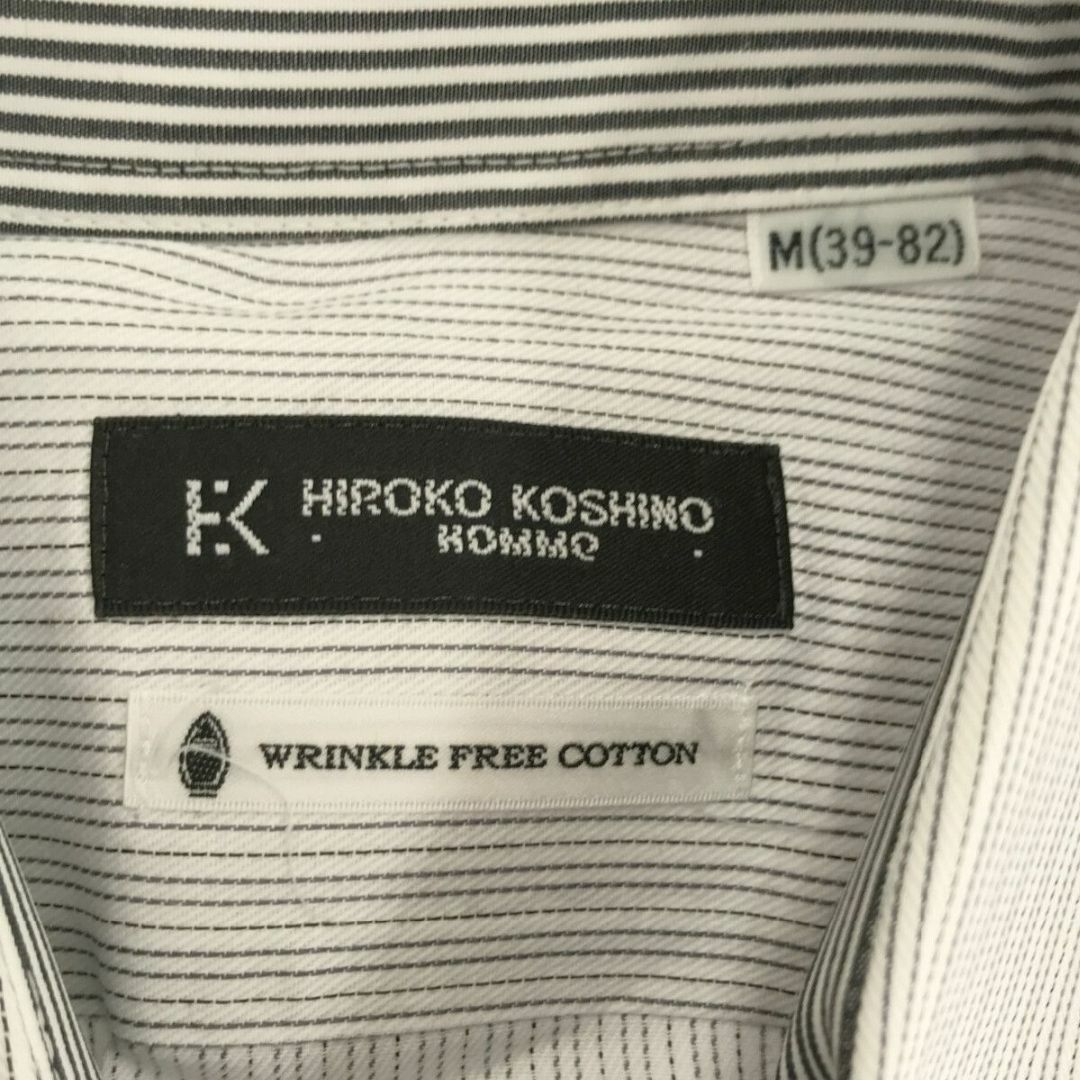 HIROKO KOSHINO(ヒロココシノ)の極美品 HIROKO KOSHINO ヒロココシノ シャツ グレー M レディースのトップス(シャツ/ブラウス(長袖/七分))の商品写真