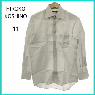 ヒロココシノ(HIROKO KOSHINO)の極美品 HIROKO KOSHINO ヒロココシノ シャツ グレー M(シャツ/ブラウス(長袖/七分))