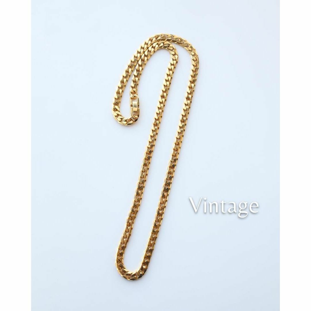 VINTAGE(ヴィンテージ)の【vintage】喜平 ゴールドカラー チェーン ネックレス K18GP メンズのアクセサリー(ネックレス)の商品写真