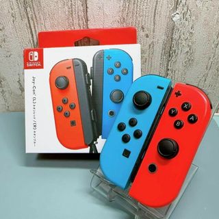 美品 人気カラー ブルー レッドSwitch 左右セットジョイコンJoy-Con(その他)