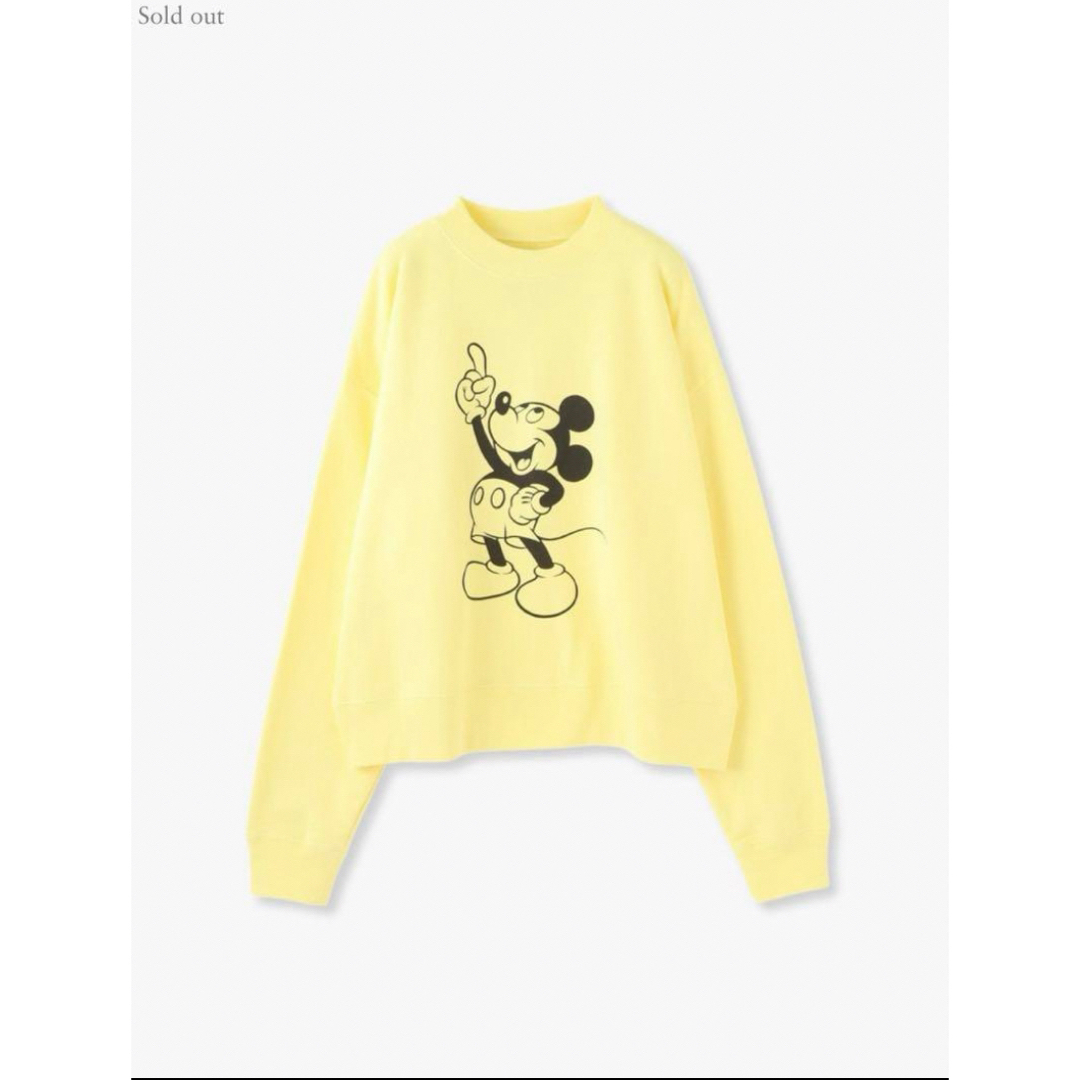 Ron Herman(ロンハーマン)のRH Vintage Mickey Sweat Shirt yellow XS レディースのトップス(トレーナー/スウェット)の商品写真