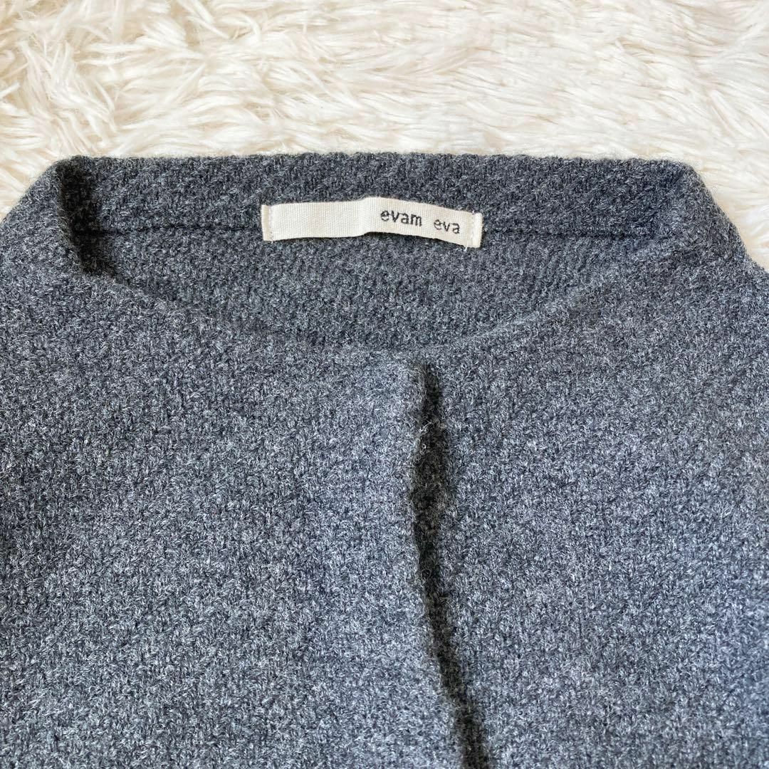 evam eva ウール カシミヤ カーディガン ダークグレー 1 アゼニット evam eva ウール カシミヤ カーディガン ダークグレー 1 アゼニット