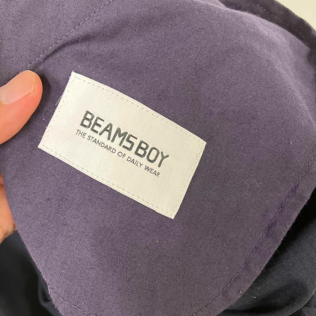 BEAMS BOY(ビームスボーイ)のビームスボーイ　ショートパンツ　デカパンツ　ゆったり　古着女子　ネイビー レディースのパンツ(ショートパンツ)の商品写真