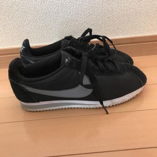 ナイキ(NIKE)のNIKE コルテッツ ブラック×グレー24.5(スニーカー)