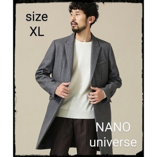 ナノユニバース(nano・universe)のNANO universe【美品】《WEB限定》メルトンチェスターコート(チェスターコート)