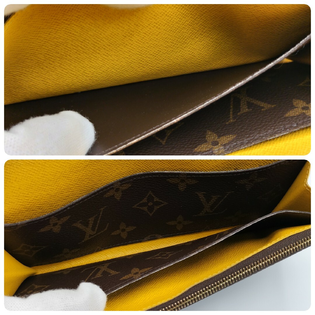 LOUIS VUITTON(ルイヴィトン)の美品☆ヴィトン ポルトフォイユ エミリー イエロー 長財布  M60698 レディースのファッション小物(財布)の商品写真