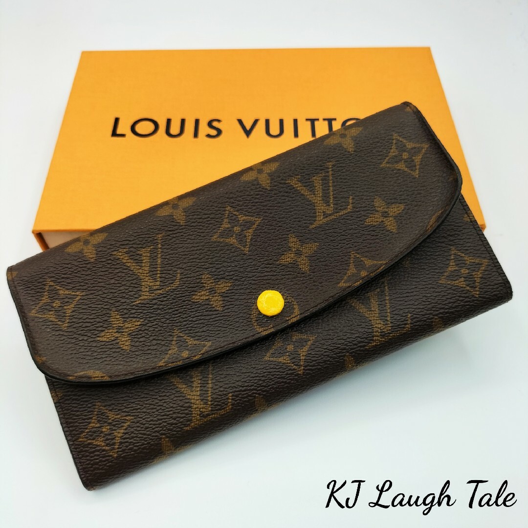 LOUIS VUITTON(ルイヴィトン)の美品☆ヴィトン ポルトフォイユ エミリー イエロー 長財布  M60698 レディースのファッション小物(財布)の商品写真