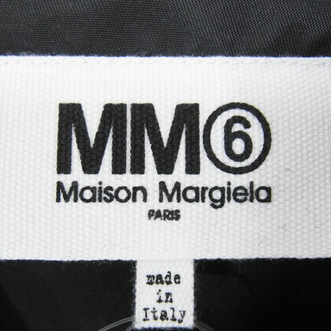 MM6(エムエムシックス)のMAISON MARGIELA メゾンマルジェラ 21AW S52AH0048 MM6 エムエムシックス ロ ピークドラペル アシンメトリー チェスターコート ブラック系 38【美品】【中古】 レディースのジャケット/アウター(その他)の商品写真