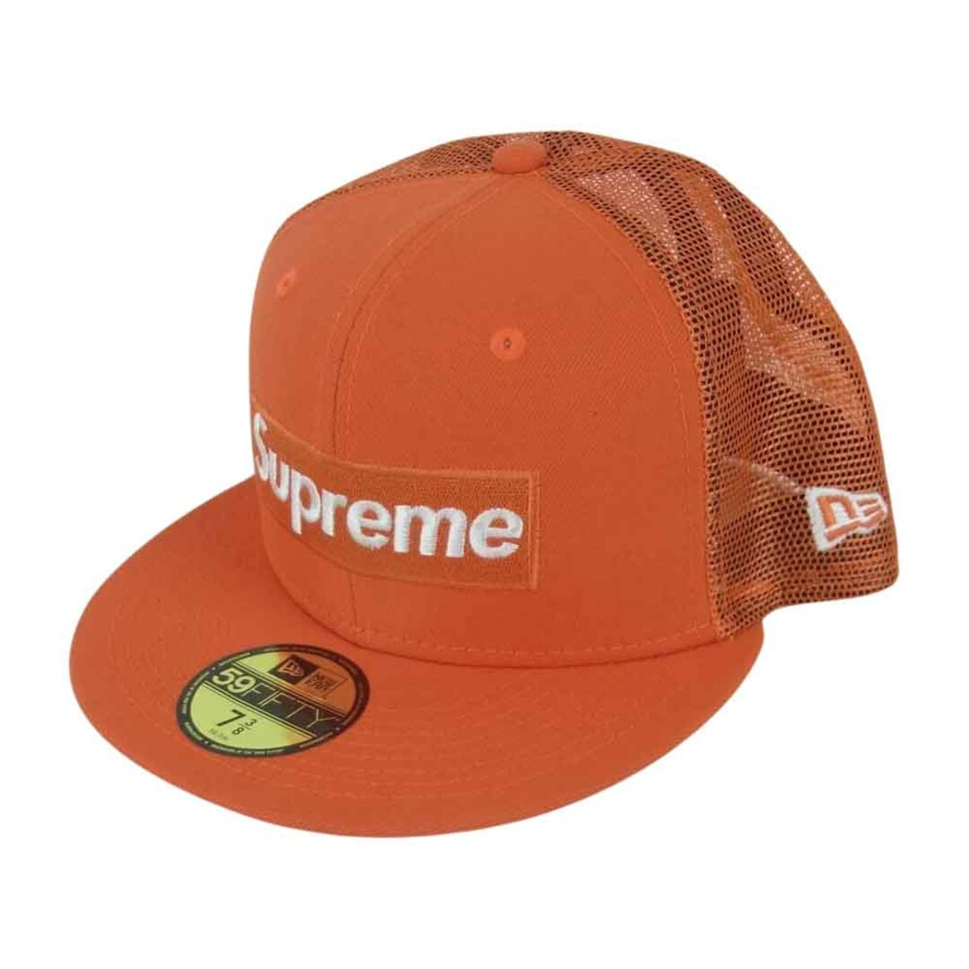 Supreme(シュプリーム)のSupreme シュプリーム 23SS New Era Box Logo Mesh Back ニューエラ バック メッシュ ボックスロゴ キャップ 帽子 オレンジ系 58.7cm【中古】 メンズの帽子(キャップ)の商品写真