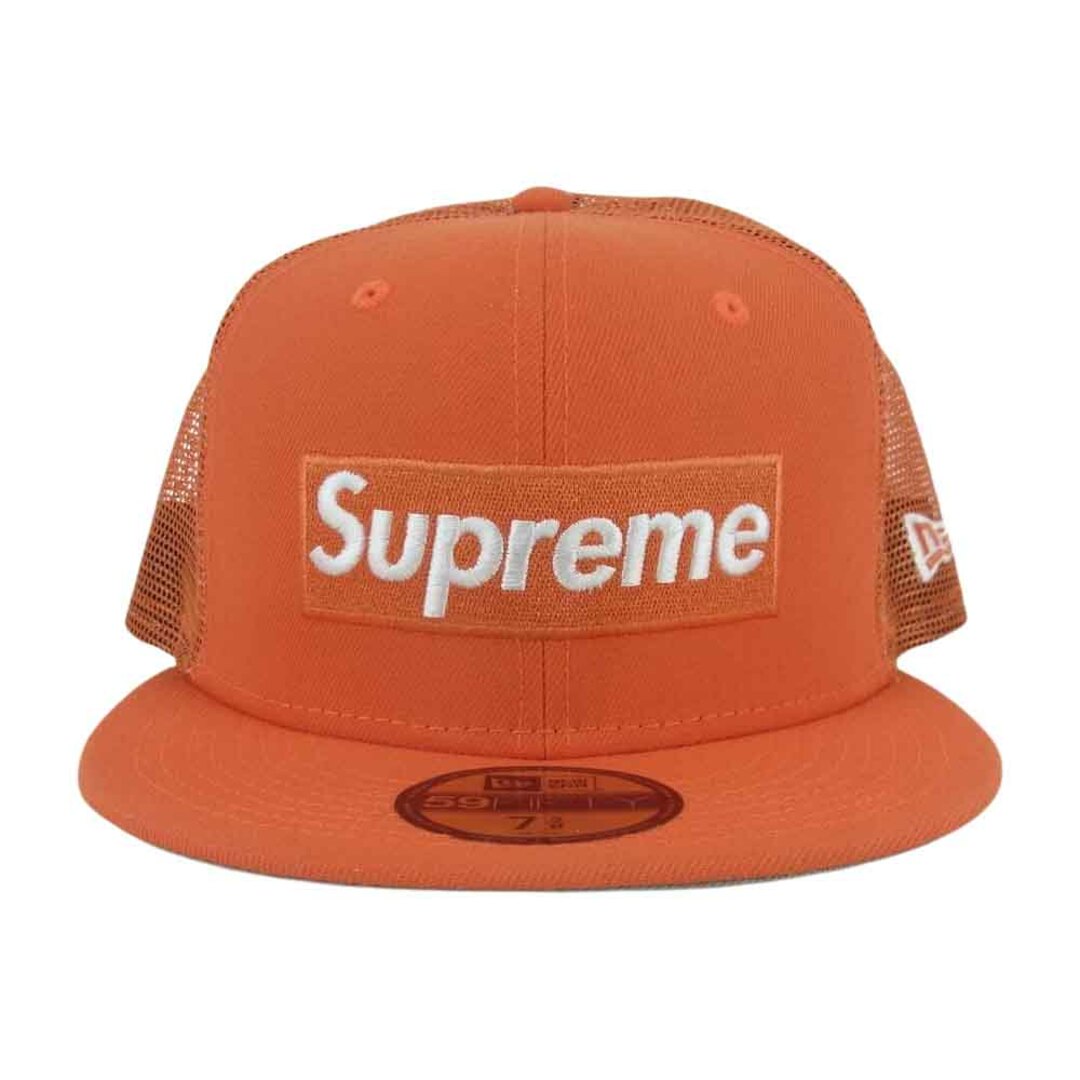 Supreme(シュプリーム)のSupreme シュプリーム 23SS New Era Box Logo Mesh Back ニューエラ バック メッシュ ボックスロゴ キャップ 帽子 オレンジ系 58.7cm【中古】 メンズの帽子(キャップ)の商品写真