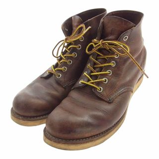 レッドウィング(REDWING)のRED WING レッドウィング ブーツ 9111 6 Classic Round  6インチ クラシック ラウンドトゥ レースアップ ブーツ ブラウン ブラウン系 8.5【中古】(ブーツ)