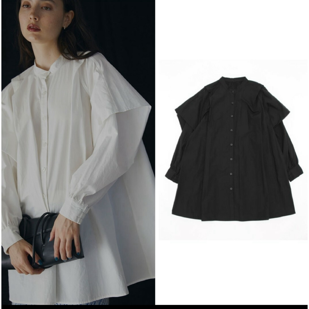 Ameri VINTAGE(アメリヴィンテージ)のTUCK SLEEVE BACK GATHER TUNIC レディースのトップス(シャツ/ブラウス(長袖/七分))の商品写真