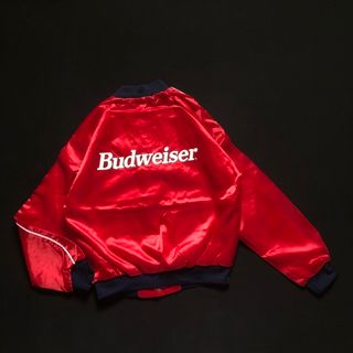 アートヴィンテージ(ART VINTAGE)のdeadstock USA製 Budweiser nylon jacket 美品(ナイロンジャケット)