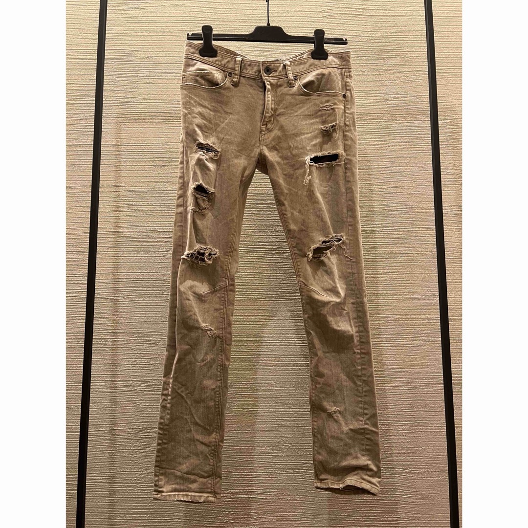 GOSTAR DE FUGA(ゴスタールジフー)のFUGA archive beige damage denim pants メンズのパンツ(デニム/ジーンズ)の商品写真