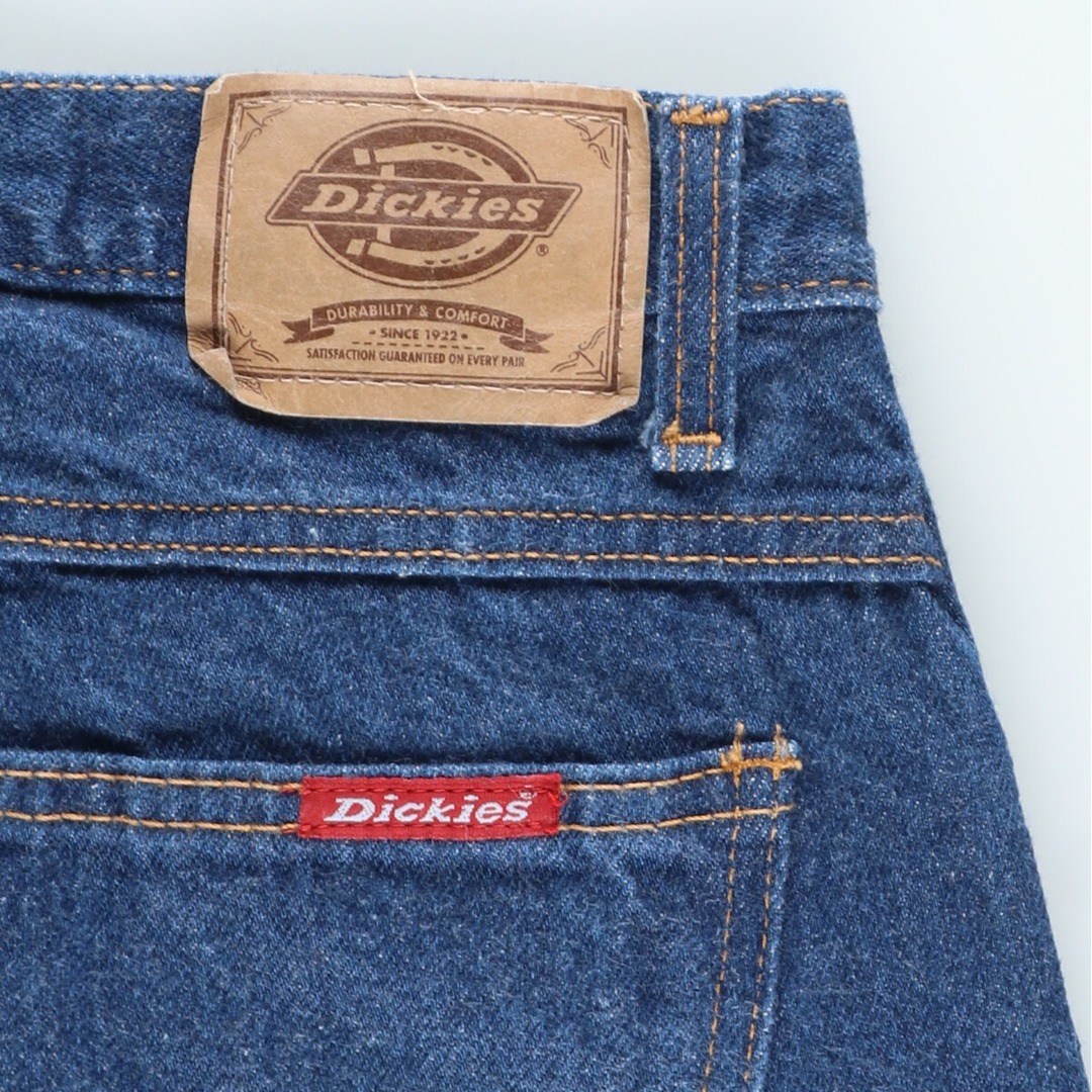 Dickies(ディッキーズ)の古着 ディッキーズ Dickies ストレートデニムパンツ レディースL(w29) /eaa420251 レディースのパンツ(デニム/ジーンズ)の商品写真