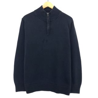 エルエルビーン(L.L.Bean)の古着 エルエルビーン L.L.Bean コットンニットハーフジップセーター メンズL /eaa416213(ニット/セーター)