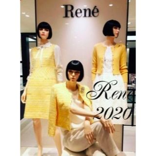 René - Rene ルネ プリーツ リボン フリル 膝丈 ワンピース ...