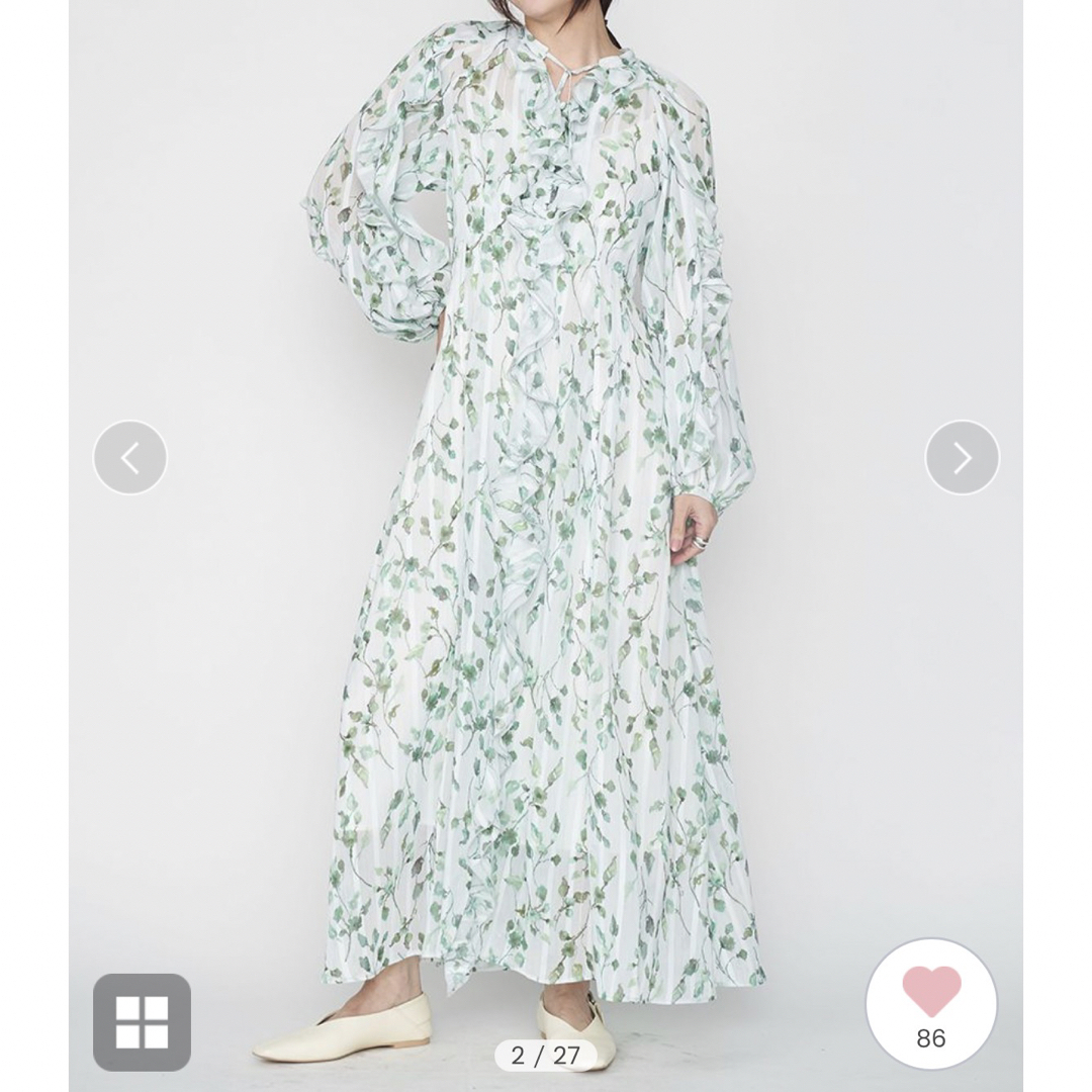 FRAY I.D - 新品未使用タグ付き FRAY I.D ラッフルシフォン FRAY I.D - 新品未使用タグ付き FRAY I.D ラッフルシフォン