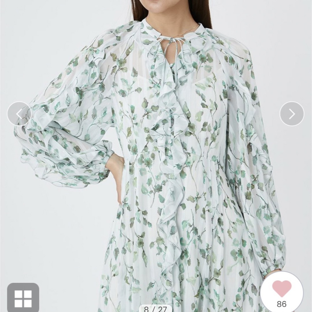 FRAY I.D - 新品未使用タグ付き FRAY I.D ラッフルシフォン FRAY I.D - 新品未使用タグ付き FRAY I.D ラッフルシフォン