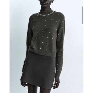 ZARA - ZARA ビジューニットの通販 by mi's shop|ザラならラクマ ZARA - ZARA ビジューニットの通販 by mi's shop|ザラならラクマ