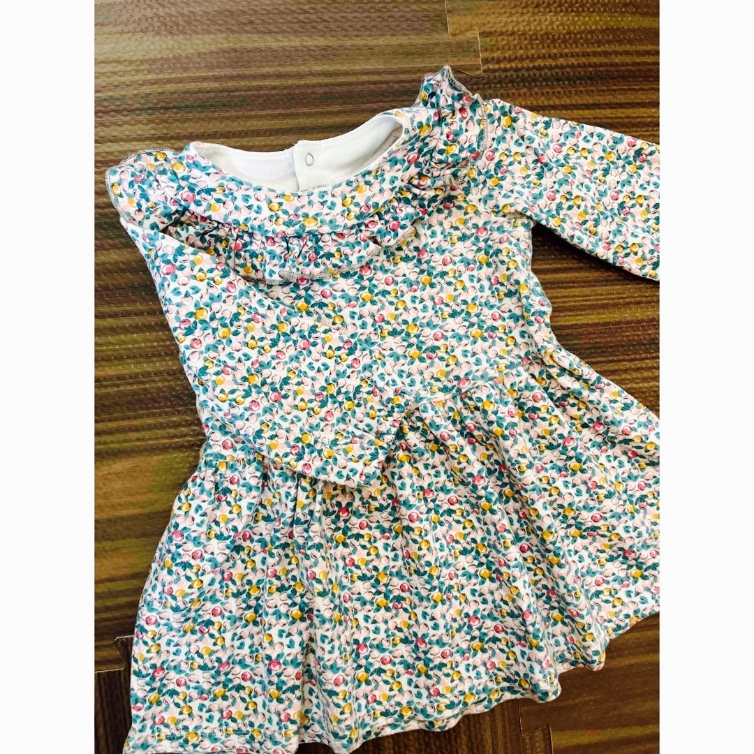 PETIT BATEAU(プチバトー)のプチバトー　ワンピース　12m74cm キッズ/ベビー/マタニティのベビー服(~85cm)(ワンピース)の商品写真