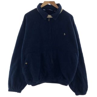 ラルフローレン(Ralph Lauren)の古着 90年代 ラルフローレン Ralph Lauren POLO by Ralph Lauren スイングトップタイプ フリースジャケット USA製 メンズXXL ヴィンテージ /eaa382012(その他)