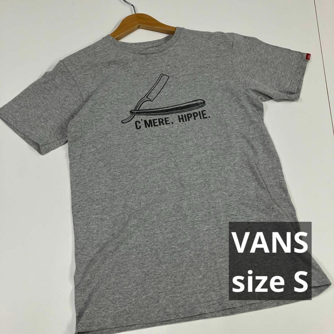 VANS バンズ　古着　グレー　Tシャツ　S カットソー メンズのトップス(Tシャツ/カットソー(半袖/袖なし))の商品写真